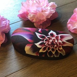 Floral•Hard Sunglass Case•Clamshell•Large Glasses